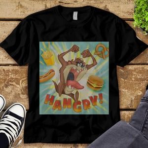 Looney Tunes Taz Hangry T-Shirt Unisex Tee Adult T-shirt Kid Shirt